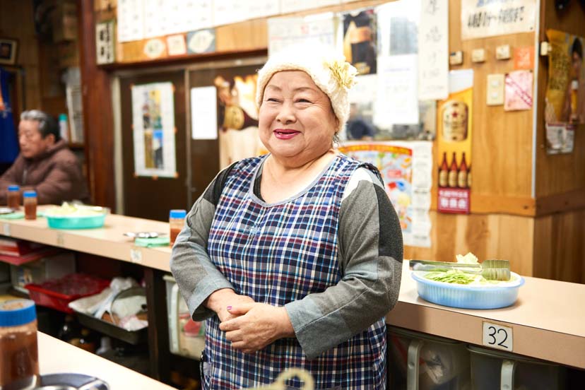 立石の関所で気絶した、もつ焼きとは？